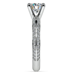 Knife Edge Diamond Engagement Ring in Platinum (1/2 ctw) | Thumbnail 03
