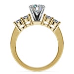 Gold Five Diamond Engagement Ring Setting 1/3 ctw) | Thumbnail 02