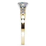 Gold Five Diamond Engagement Ring Setting 1/3 ctw) | Thumbnail 03
