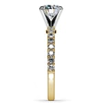 Shared Prong Diamond Engagement Ring in Yellow Gold (1/3 ctw) | Thumbnail 03