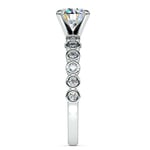 Bezel Diamond Engagement Ring in Platinum (1/4 ctw) | Thumbnail 03