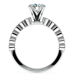 Bezel Diamond Engagement Ring in White Gold (1/4 ctw) | Thumbnail 02