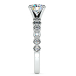 Bezel Diamond Engagement Ring in White Gold (1/4 ctw) | Thumbnail 03