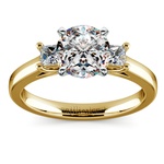 Princess Trellis Diamond Engagement Ring in Yellow Gold (1/4 ctw) | Thumbnail 01