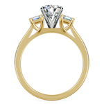 Princess Trellis Diamond Engagement Ring in Yellow Gold (1/4 ctw) | Thumbnail 02