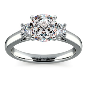 Round Diamond Engagement Ring in Platinum (1/4 ctw)