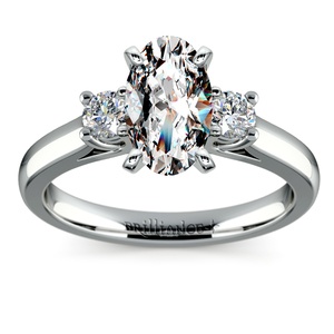 Round Diamond Engagement Ring in White Gold (1/4 ctw)