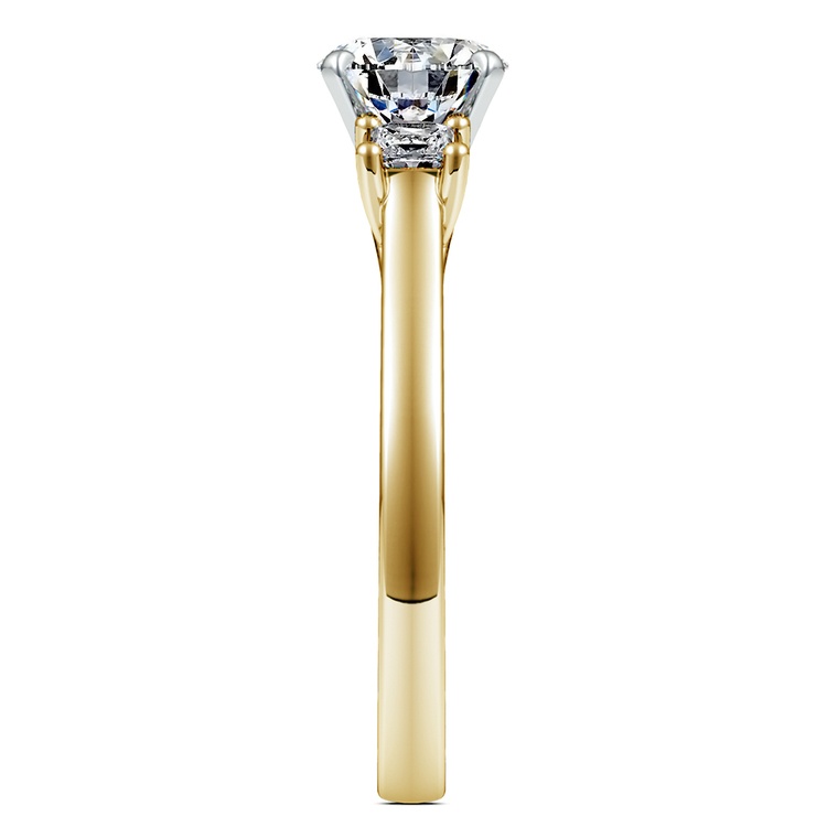 Princess Trellis Diamond Engagement Ring in Yellow Gold (1/4 ctw) | 03