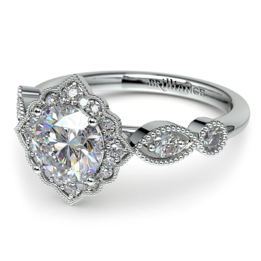Enchanted Fairytale Engagement Ring In Platinum
