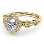Antique Fairytale Inspired Engagement Ring In Yellow Gold | Thumbnail 04