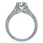 Antique Solitaire Engagement Ring in White Gold | Thumbnail 02