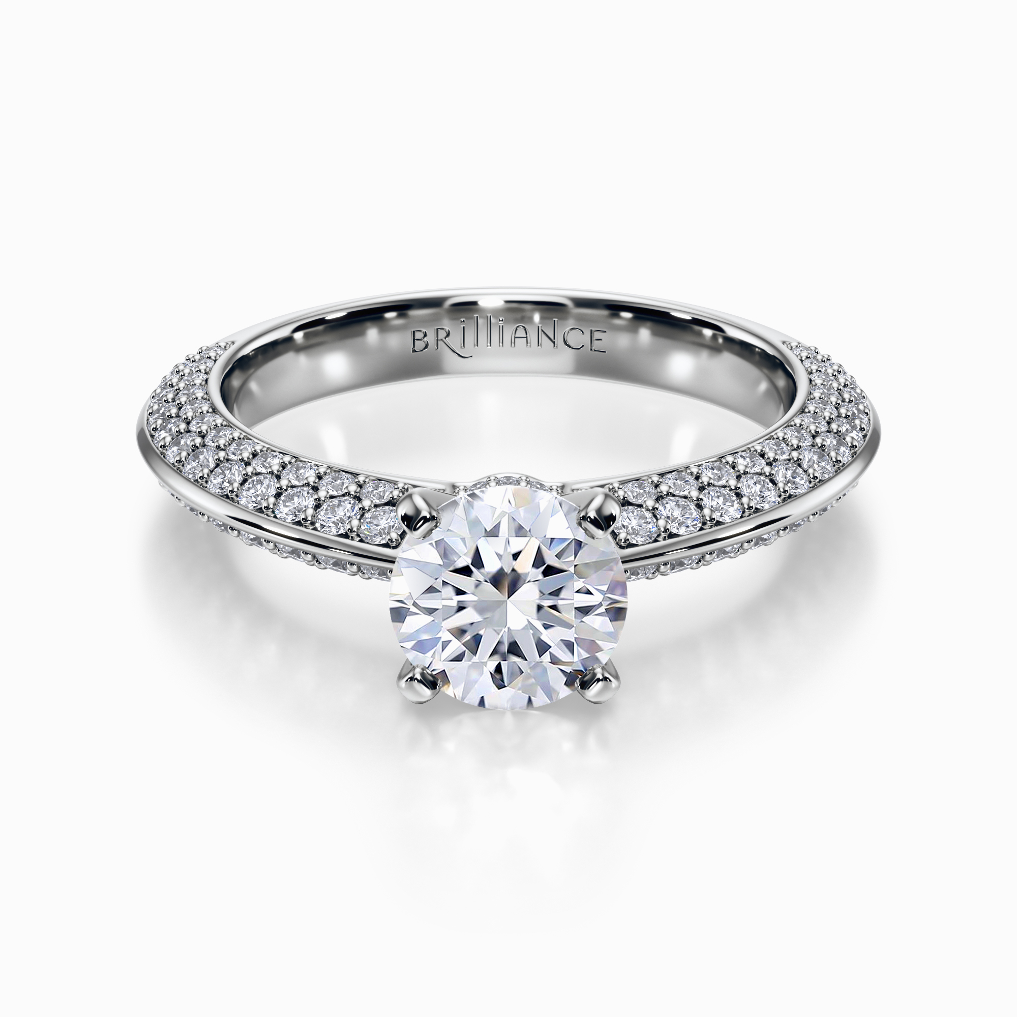 Artemis Diamond Engagement Ring in White Gold