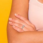 Baguette Diamond Engagement Ring in White Gold (1/4 ctw) | Thumbnail 07