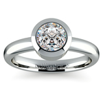 Bezel Solitaire Engagement Ring in Platinum | Thumbnail 01