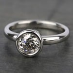 Bezel Solitaire Engagement Ring in Platinum | Thumbnail 05