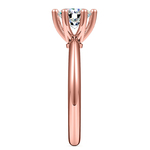 Classic Six Prong Solitaire Engagement Ring in Rose Gold | Thumbnail 03