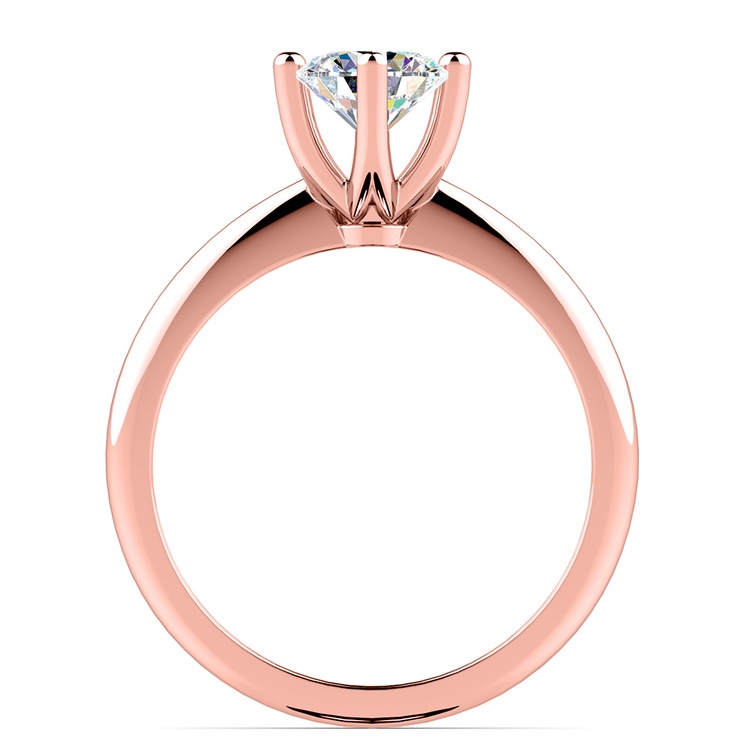 Classic Six Prong Solitaire Engagement Ring in Rose Gold | 02