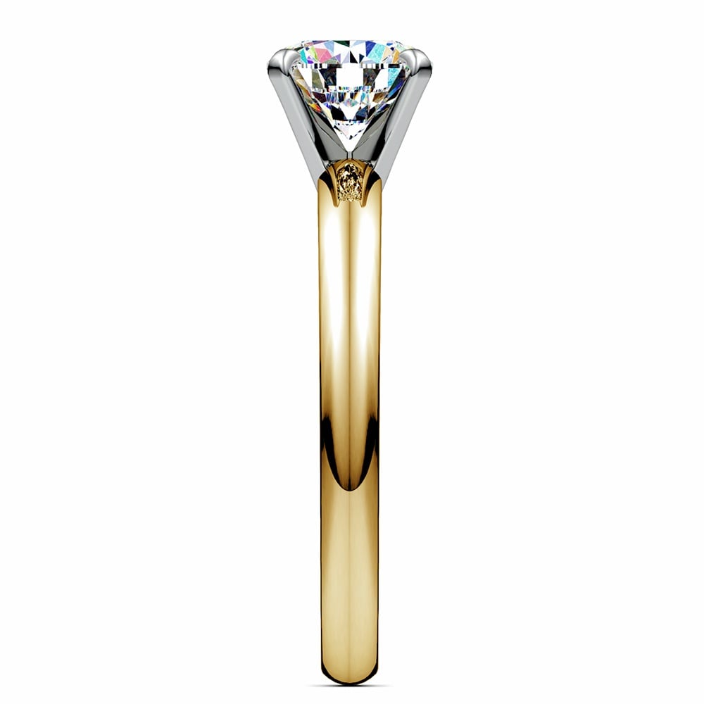 Classic Solitaire Engagement Ring in Yellow Gold | 03