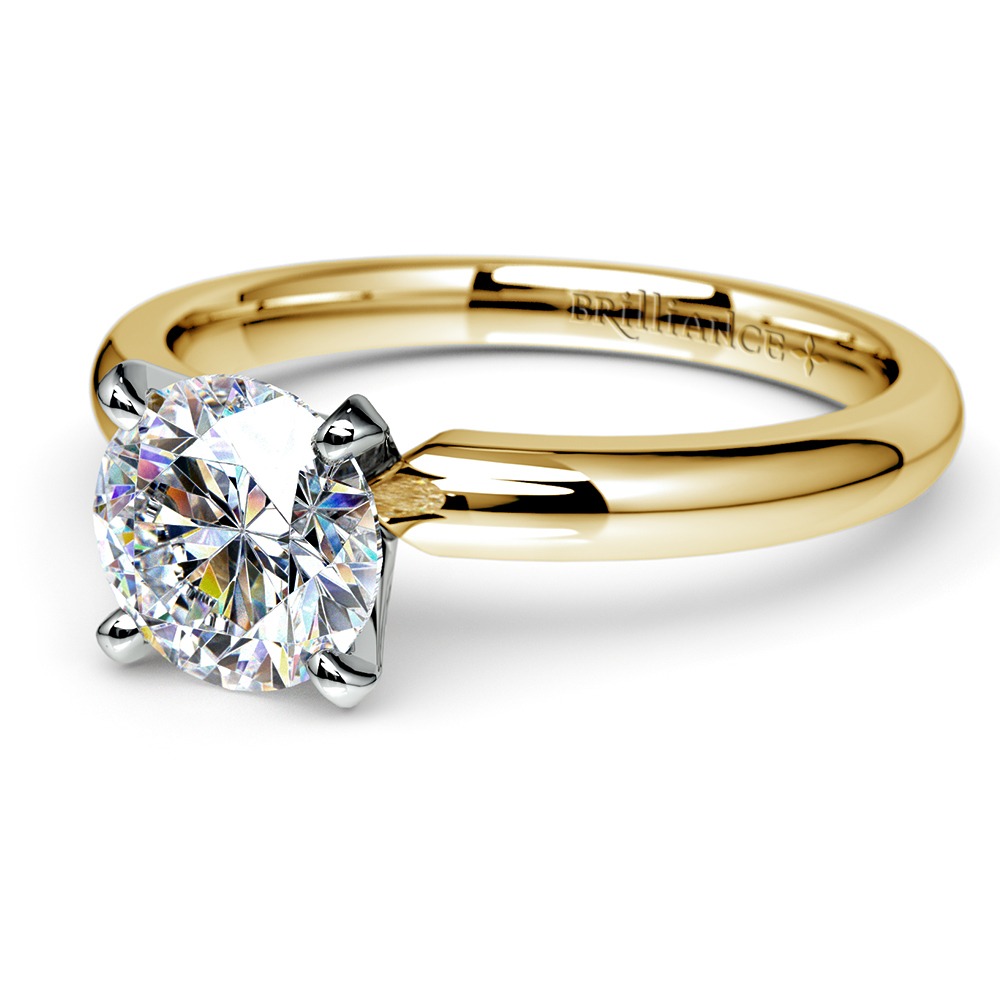 Classic Solitaire Engagement Ring in Yellow Gold | 04