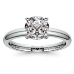 Comfort-Fit Solitaire Engagement Ring in Platinum (2.5mm)  | Thumbnail 01