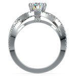 Cross Split Shank Diamond Engagement Ring in White Gold | Thumbnail 02