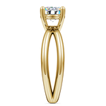 Cross Split Shank Solitaire Engagement Ring in Yellow Gold | Thumbnail 03