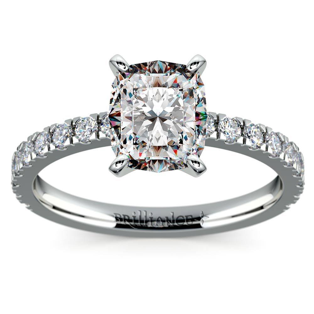 Cushion Cut Diamond Micro Pave Engagement Ring (1.5 carat) | 02