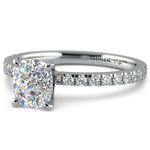 Cushion Cut Diamond Micro Pave Engagement Ring (1.5 carat) | Thumbnail 01