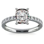 Cushion Cut Diamond Micro Pave Engagement Ring (1.5 carat) | Thumbnail 02