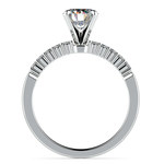 Delicate Shared-Prong Diamond Engagement Ring in White Gold | Thumbnail 02