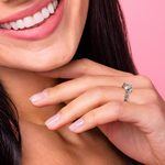 Edwardian Style Antique Diamond Engagement Ring in White Gold | Thumbnail 06