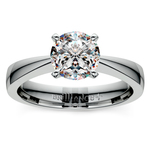 Flat Taper Solitaire Engagement Ring in Platinum | Thumbnail 01
