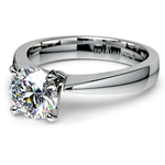 Flat Taper Solitaire Engagement Ring in Platinum | Thumbnail 04