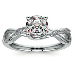 Florida Ivy Diamond Engagement Ring in Platinum | Thumbnail 01
