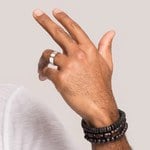 The Force - Cobalt & Diamond Mens Engagement Ring | Thumbnail 06