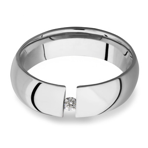 The Force - Cobalt & Diamond Mens Engagement Ring