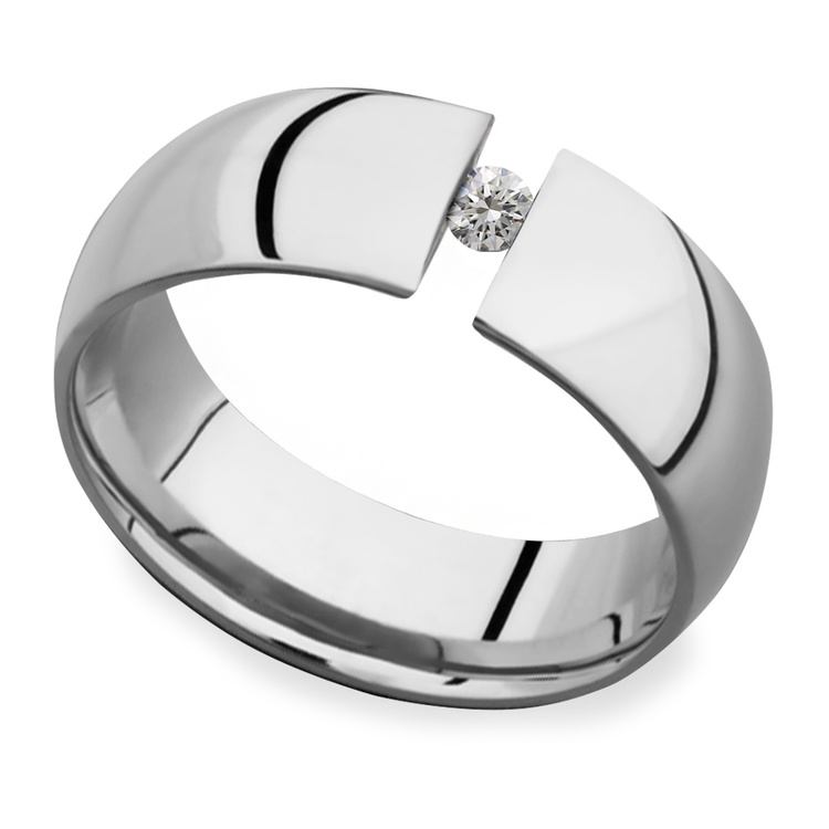 The Force - Cobalt & Diamond Mens Engagement Ring | 03