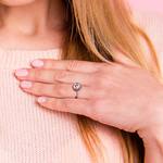 Halo Ruby Gemstone Engagement Ring in Platinum | Thumbnail 06