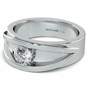 Hyperion Unique Mens Diamond Engagement Ring (3/4 ctw)