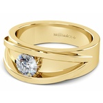 Hyperion Mens Yellow Gold Diamond Engagement Ring (3/4 ctw) | Thumbnail 01