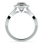 Infinity Diamond Engagement Ring In White Gold | Thumbnail 02