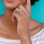 Infinity Diamond Engagement Ring In White Gold | Thumbnail 06