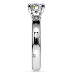 Inset Diamond Engagement Ring in White Gold | Thumbnail 03