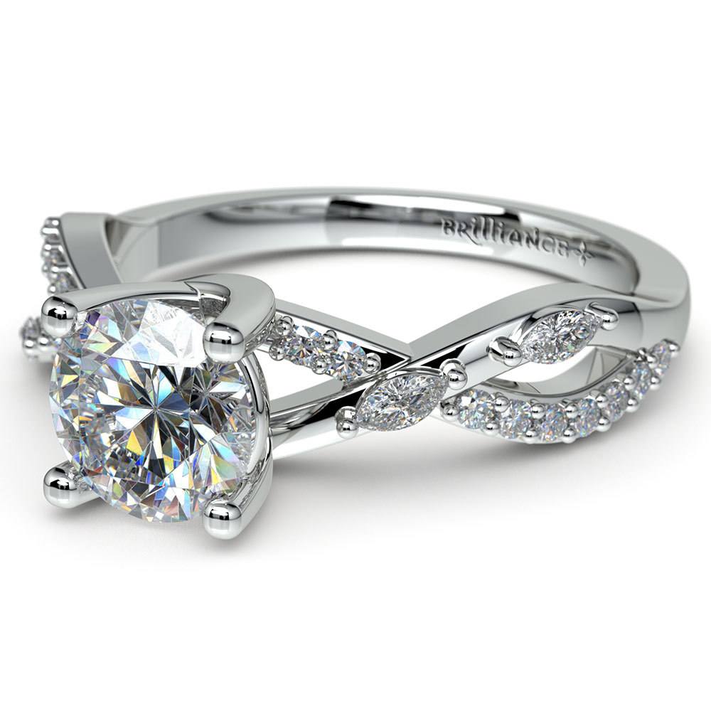 Ivy Diamond Engagement Ring in Platinum | 04