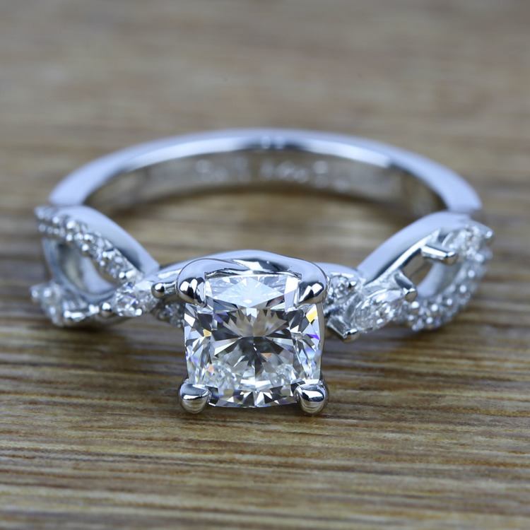 Ivy Diamond Engagement Ring in White Gold | 05