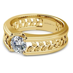 Narcissus Solitaire Mangagement™ Ring in Yellow Gold (1 ctw)
