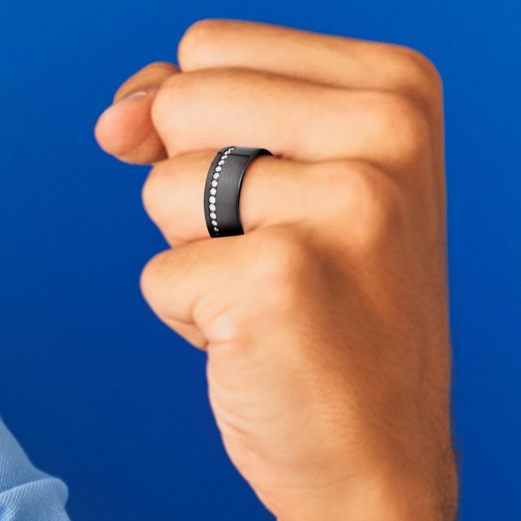 The Oracle - Zirconium Diamond Men's Engagement Ring | 07