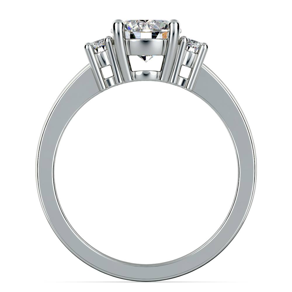 Oval Diamond Engagement Ring in White Gold (1/3 ctw) | 02