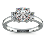 Oval Diamond Engagement Ring in White Gold (1/3 ctw) | Thumbnail 01
