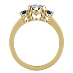 Oval Sapphire Gemstone Engagement Ring in Yellow Gold | Thumbnail 02